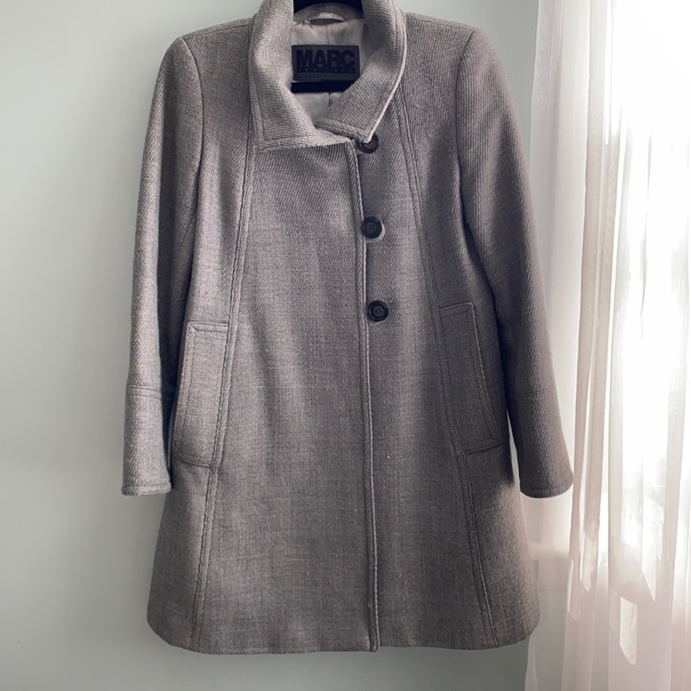 Andrew Mark Gray Wool Coat